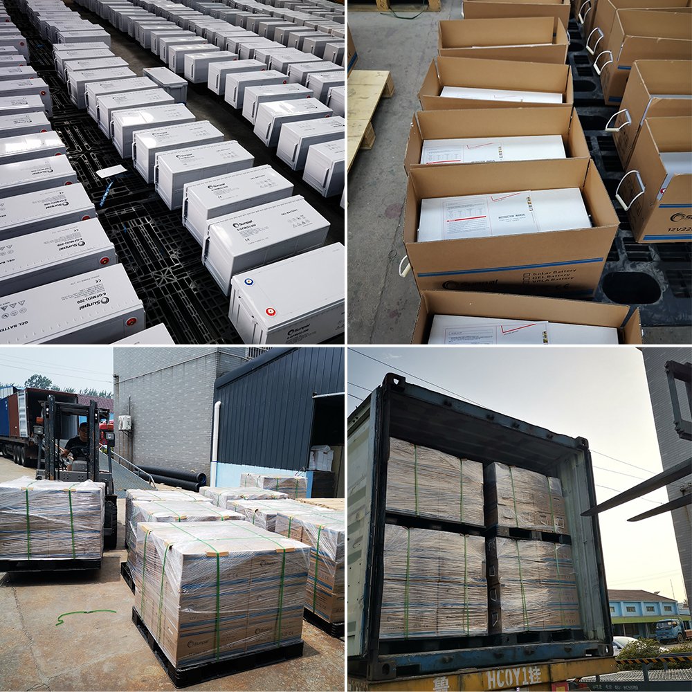 Sunpal Rechargeable Solaire Gel Battery Deep Cycle 12V 100Ah 150Ah 200Ah 260Ah Solar Energy Lead Acid Battery