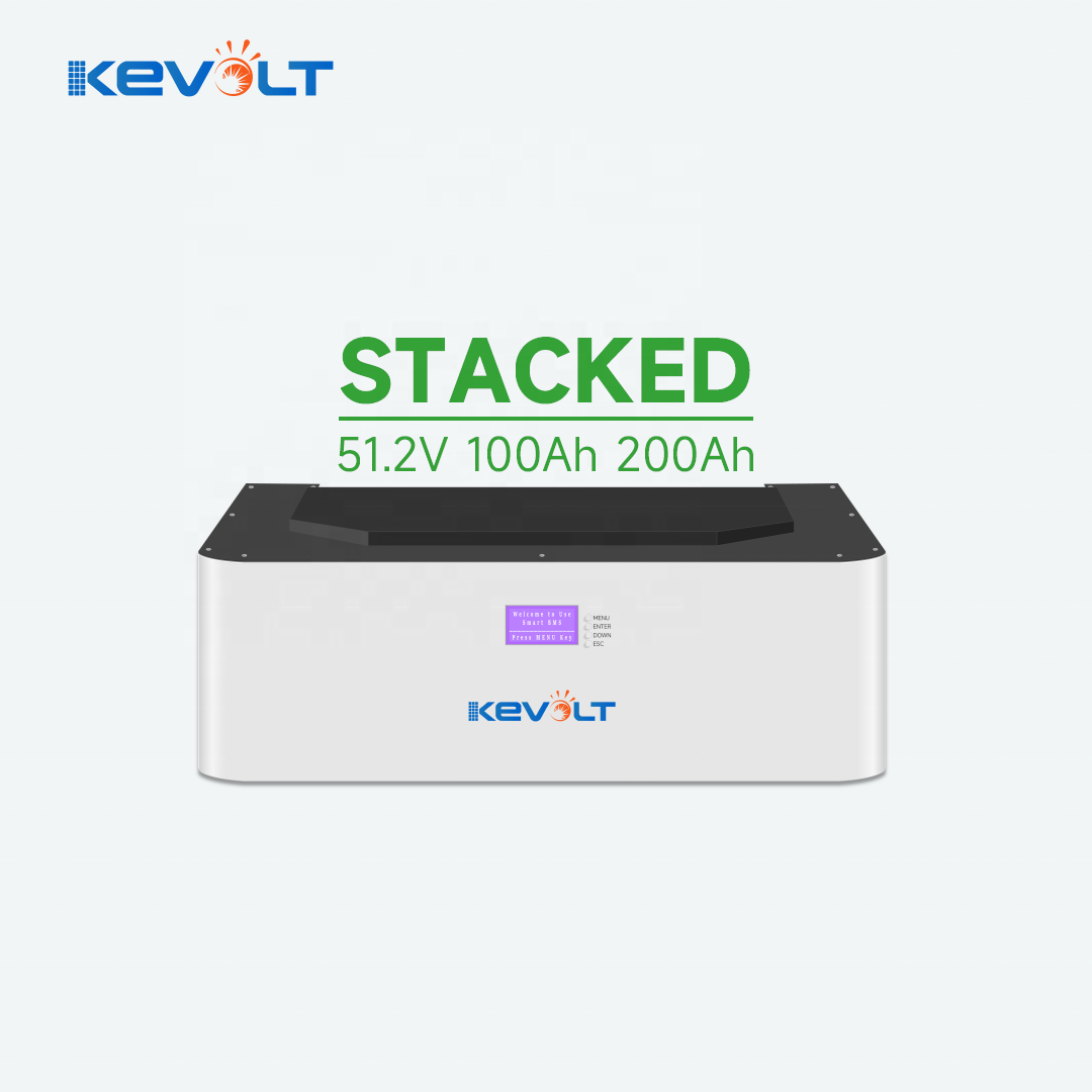 KEVOLT Stacked Lifepo4 Battery 48V 5kWh 10kWh 15kWh 20kWh 50kWh Lithium Solar Battery Home Energy Storage