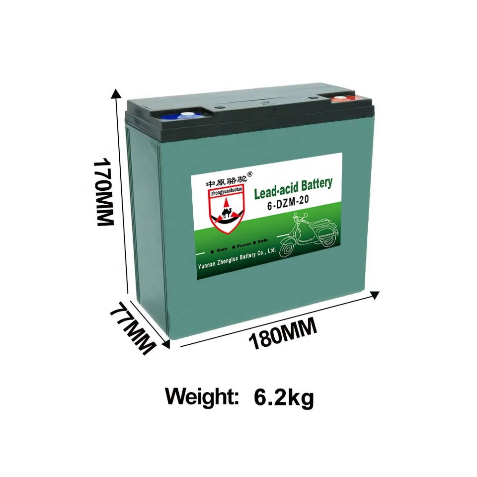 Electric Motorcycle 12V20Ah 48V 60V 72V Batteries Pack 20Ah 30Ah 40Ah 45Ah 50Ah 60Ah Lead Acid Battery