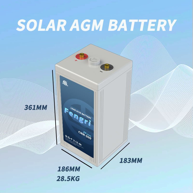 Fengri Batteries Electric Bike Battery 2V 500Ah Gel Lead Acid Battery For Home Appliances
