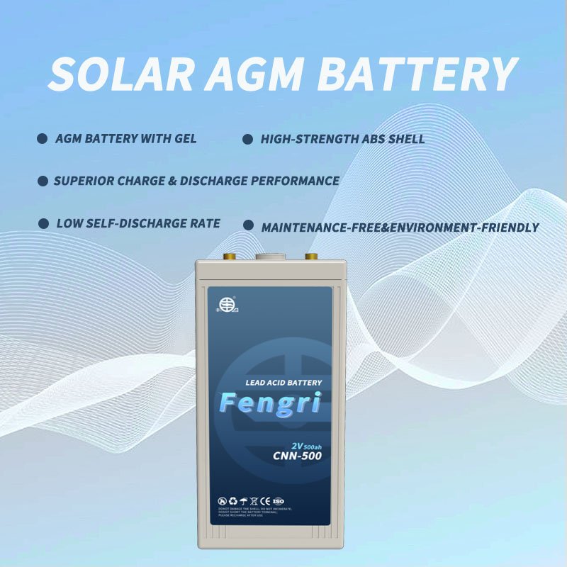 Fengri Batteries Electric Bike Battery 2V 500Ah Gel Lead Acid Battery For Home Appliances