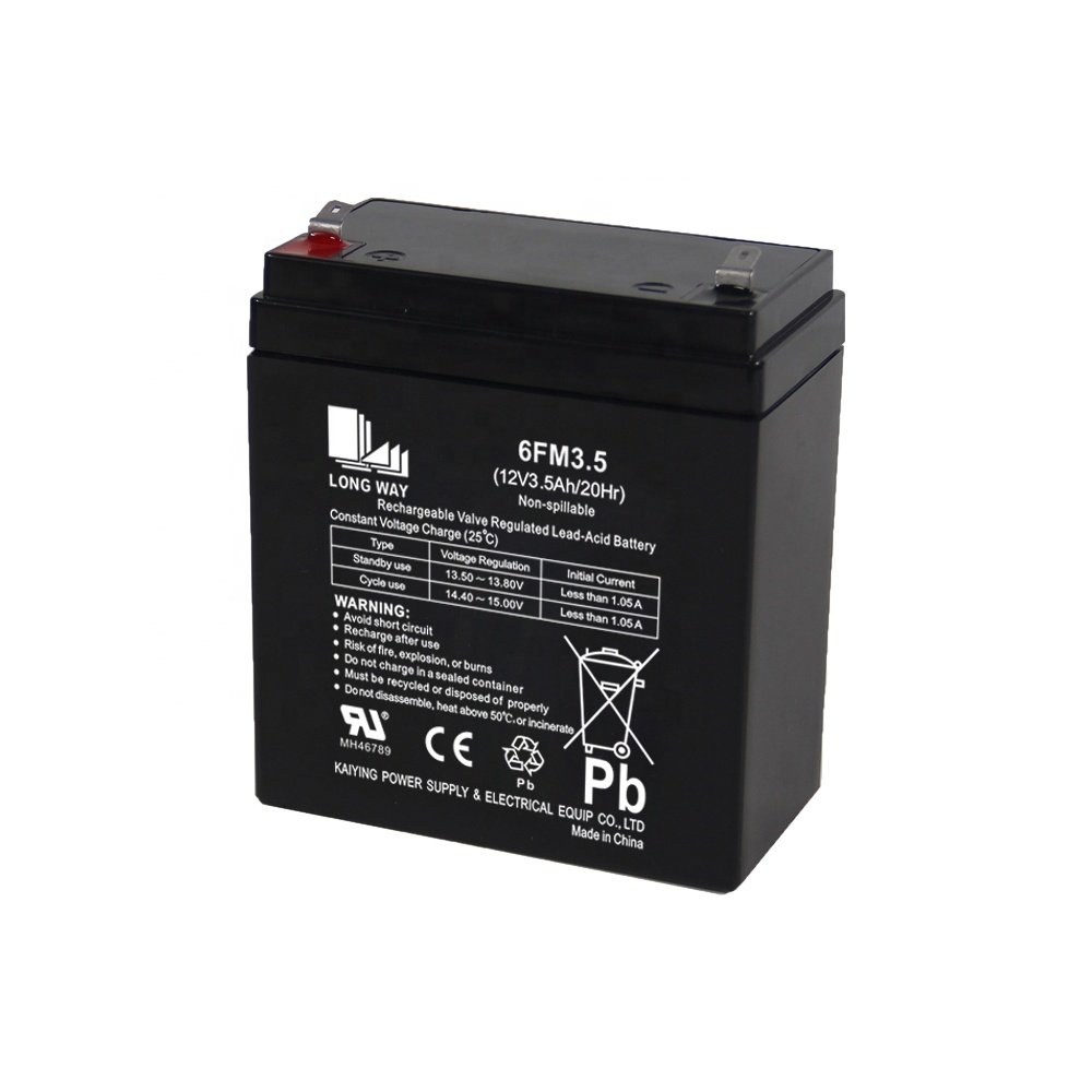 E-bike Electric Bicycles Scooter Power Supply Vrla 12v 3.5ah Lead Acid Batteries