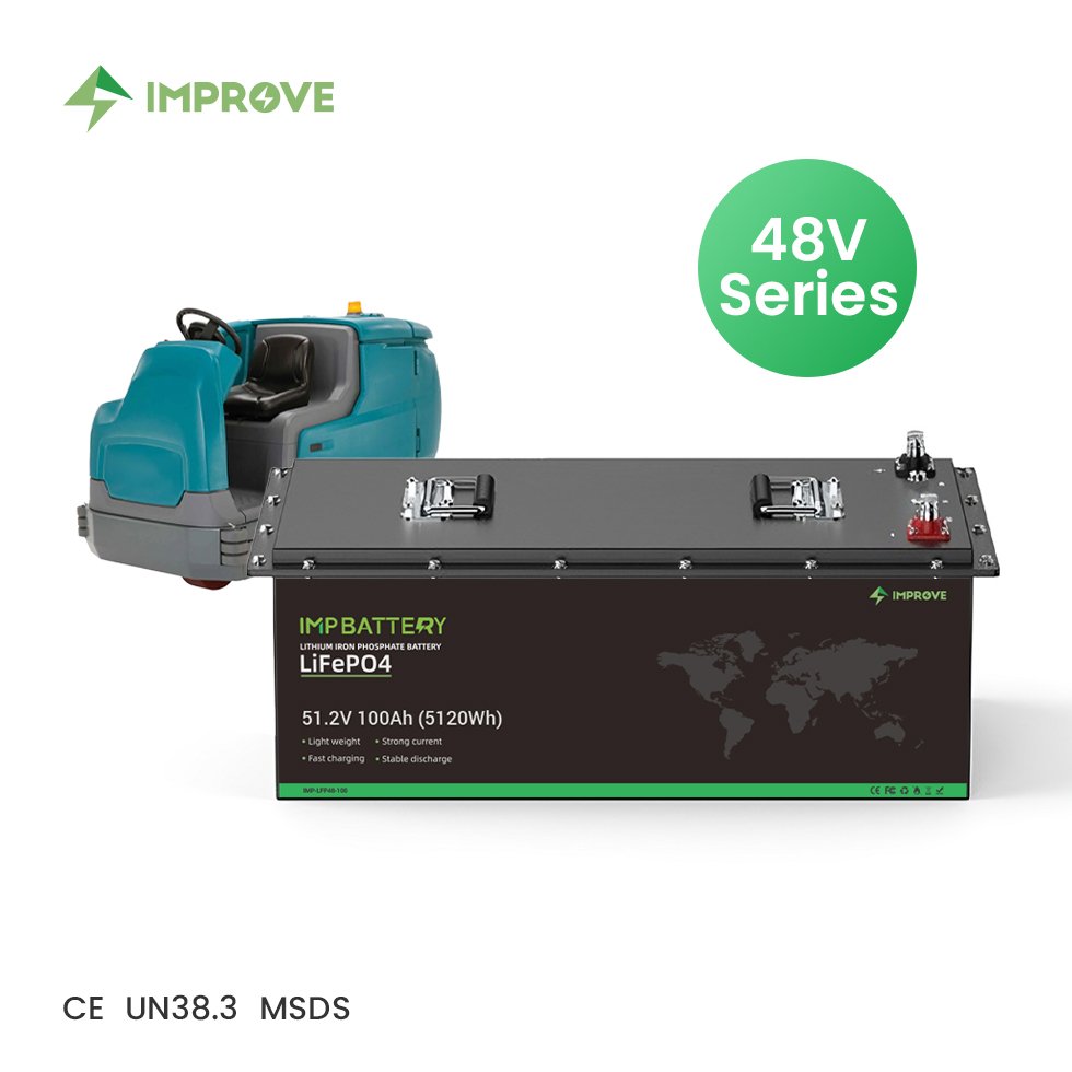 Factory LiFePO4 lithium battery 24v 36V 100ah 105ah 150ah 200ah for electric rotary floor scrubber sweeper machine