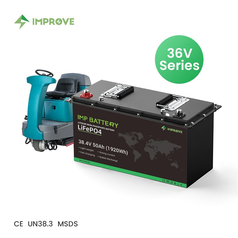 Factory LiFePO4 lithium battery 24v 36V 100ah 105ah 150ah 200ah for electric rotary floor scrubber sweeper machine