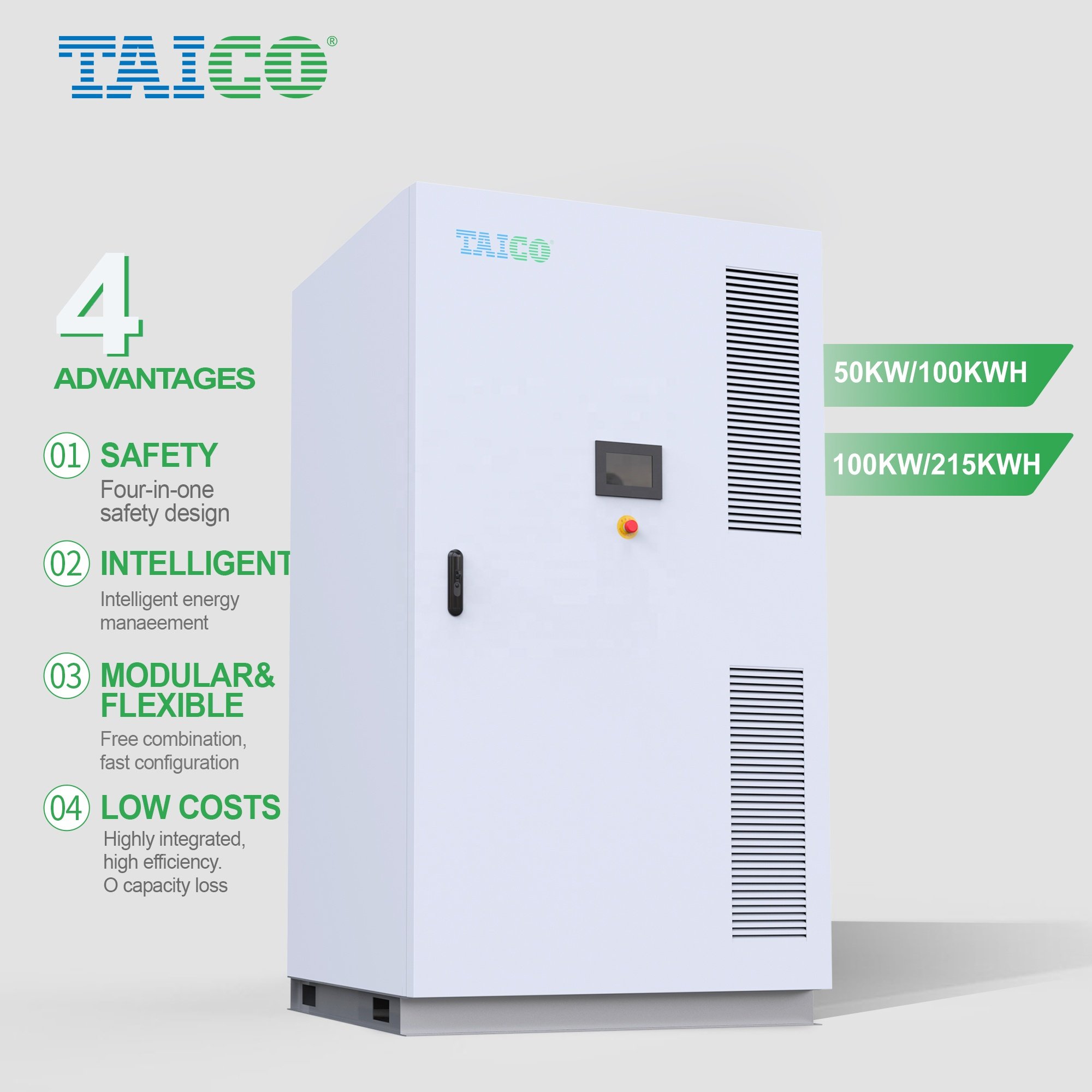 OEM lithium-ion batteries high voltage 60kw 100kw 200kw 500kw industrial commercial energy storage system 50kwh lifepo4 battery