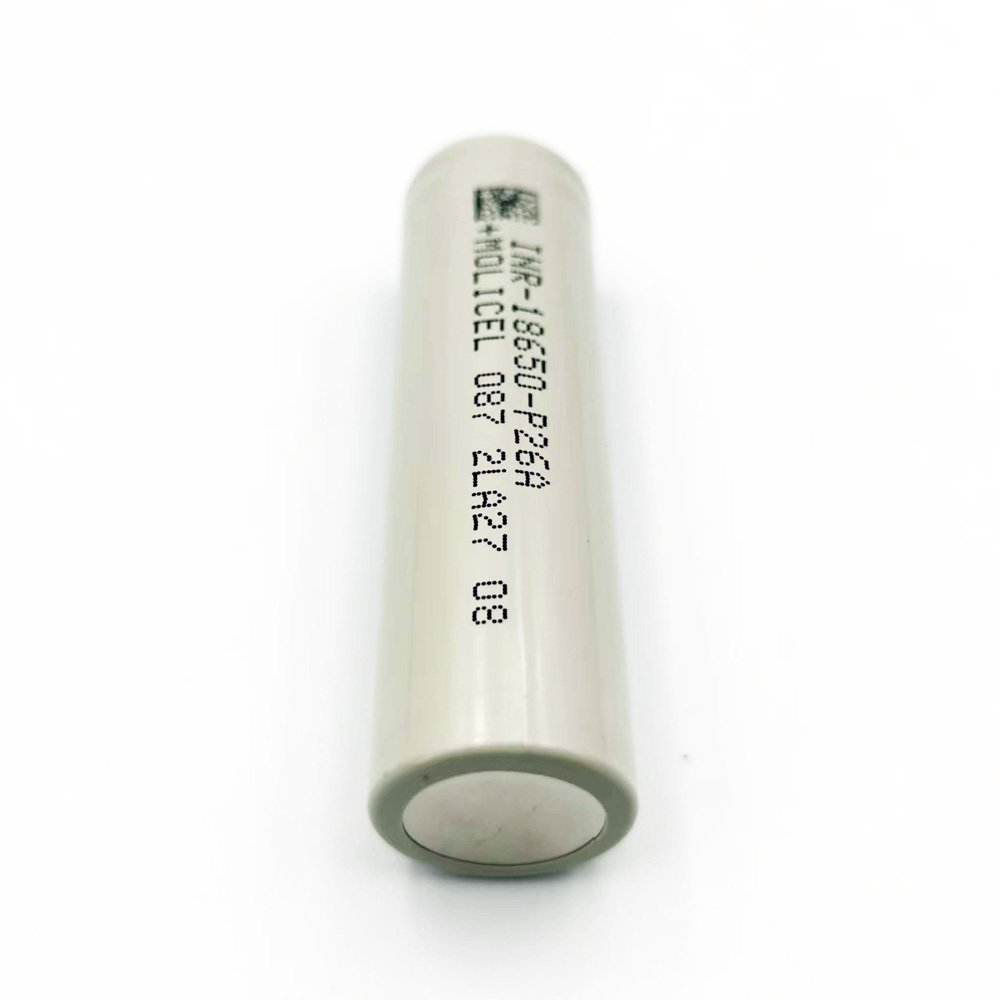 Original and authentic 18650 Molicel li-ion battery 2600mAh 3.7V P26A with high discharge current
