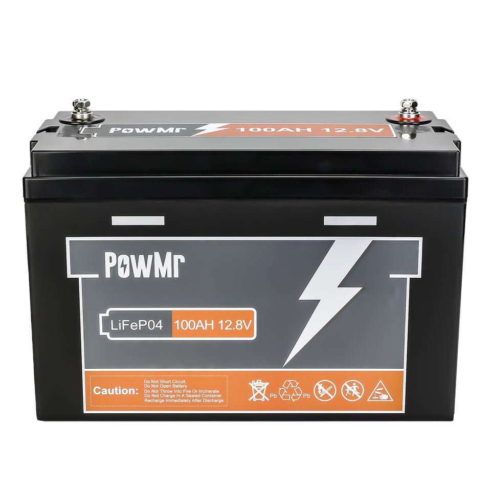 PowMr 100Ah 150Ah 200Ah 300Ah LiFePO4 Battery for Energy Storage IP65 12.8V Energy Storage Lithium ion Battery
