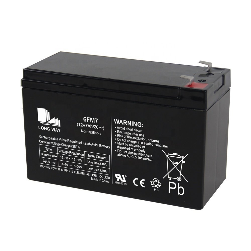 12V 7Ah Kid Car Lead Acid Battery for UPS Electric Car Lighting Power Tools & Alarm Systems