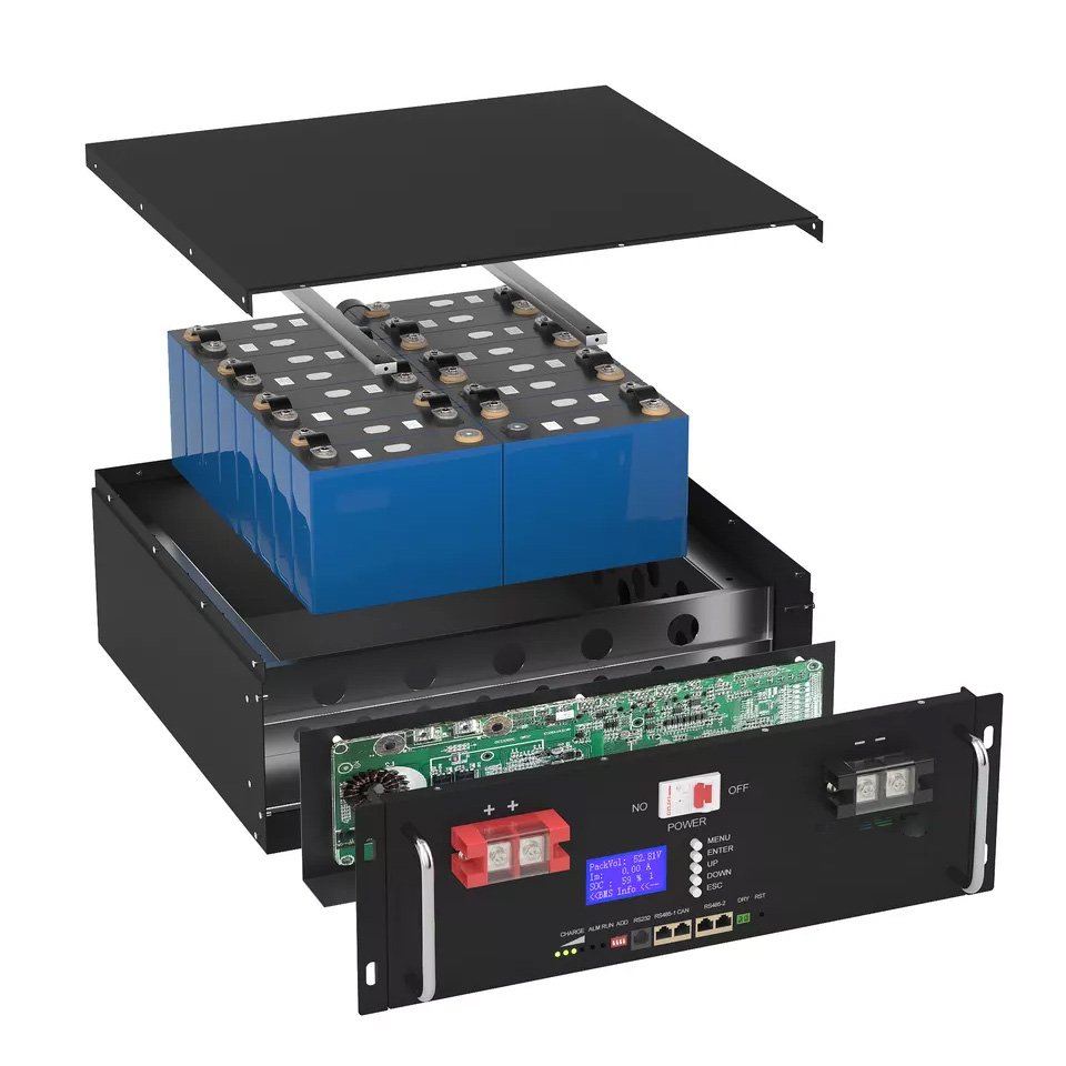 24V 48V 50Ah 100ah 200Ah 300Ah LiFePO4 Lithium Ion Iron Phosphate Battery Rack Mounted 10kwh Solar Energy Storage Battery