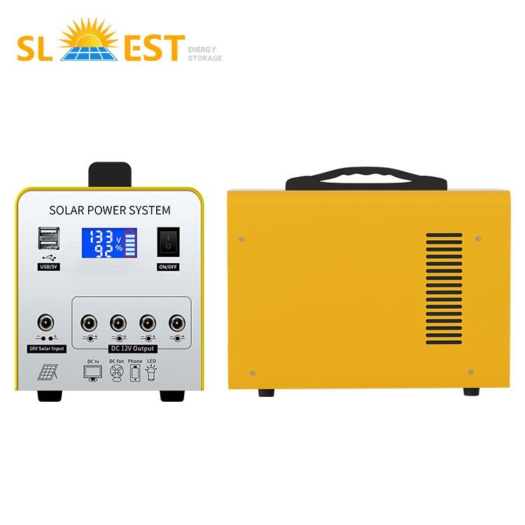 Lead Acid Battery Solar Energy System With Bulbs Home Lighting Phone Charger Power Station With Solar Panel For Outdoor