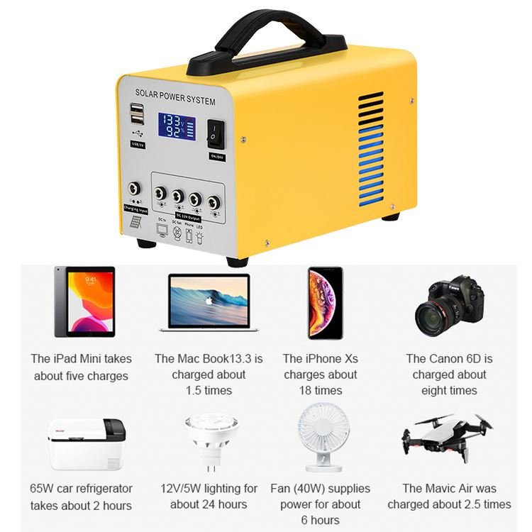 Lead Acid Battery Solar Energy System With Bulbs Home Lighting Phone Charger Power Station With Solar Panel For Outdoor