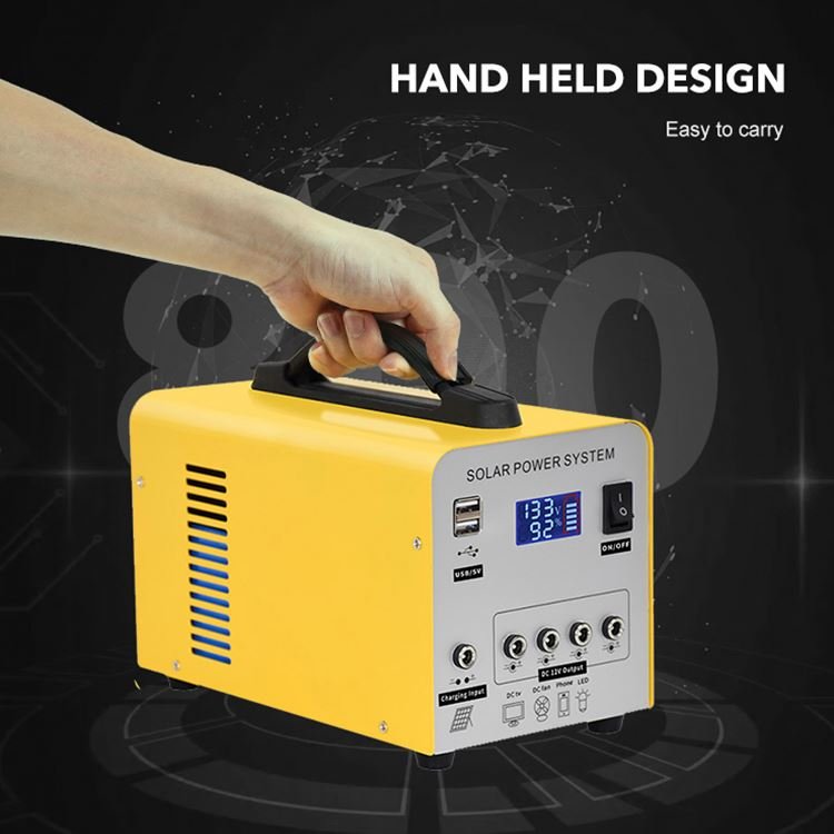 Lead Acid Battery Solar Energy System With Bulbs Home Lighting Phone Charger Power Station With Solar Panel For Outdoor