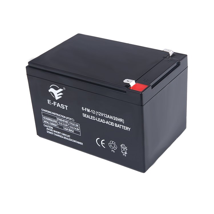E-FAST Hot sealed lead acid batteries 12v 12ah solar panels for home use