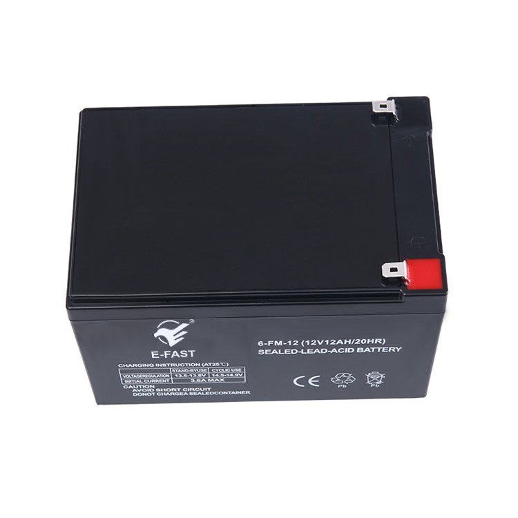 E-FAST Hot sealed lead acid batteries 12v 12ah solar panels for home use