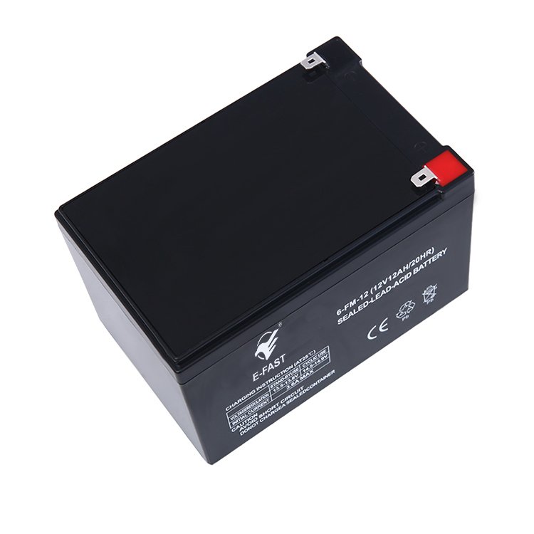 E-FAST Hot sealed lead acid batteries 12v 12ah solar panels for home use