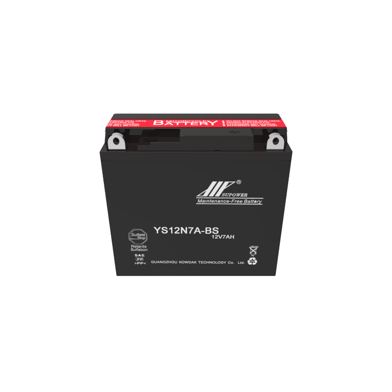 12V 7Ah lead acid battery OEM motorcycle dry-charged maintenance-free battery SUPOWER 12N7-BS YS12N7-BS