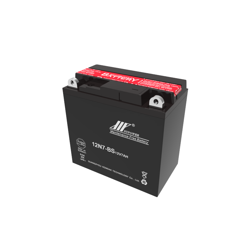 12V 7Ah lead acid battery OEM motorcycle dry-charged maintenance-free battery SUPOWER 12N7-BS YS12N7-BS