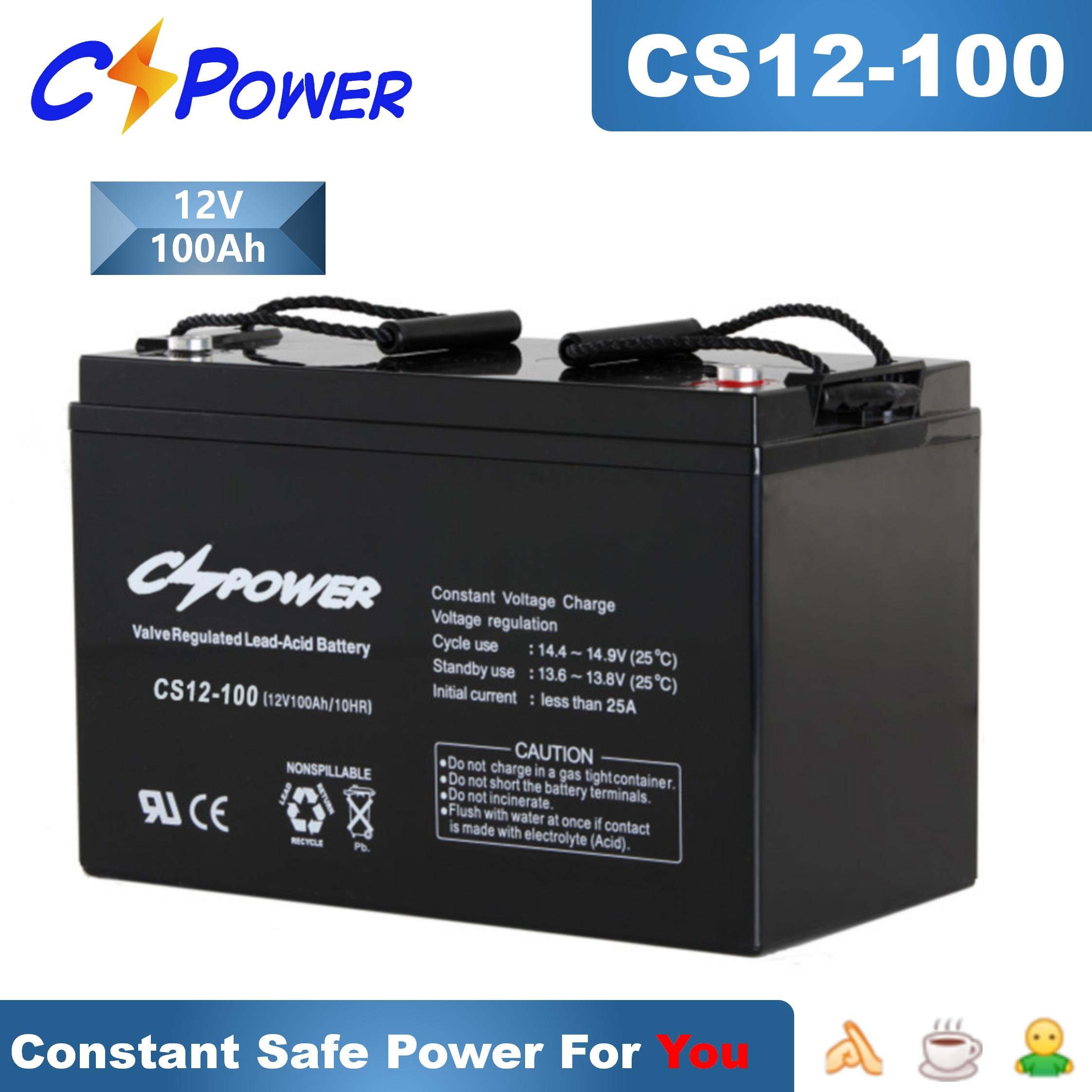 CSPower VRLA Lead Acid Battery 12V100Ah For UPS Solar Accumulator CS12-100