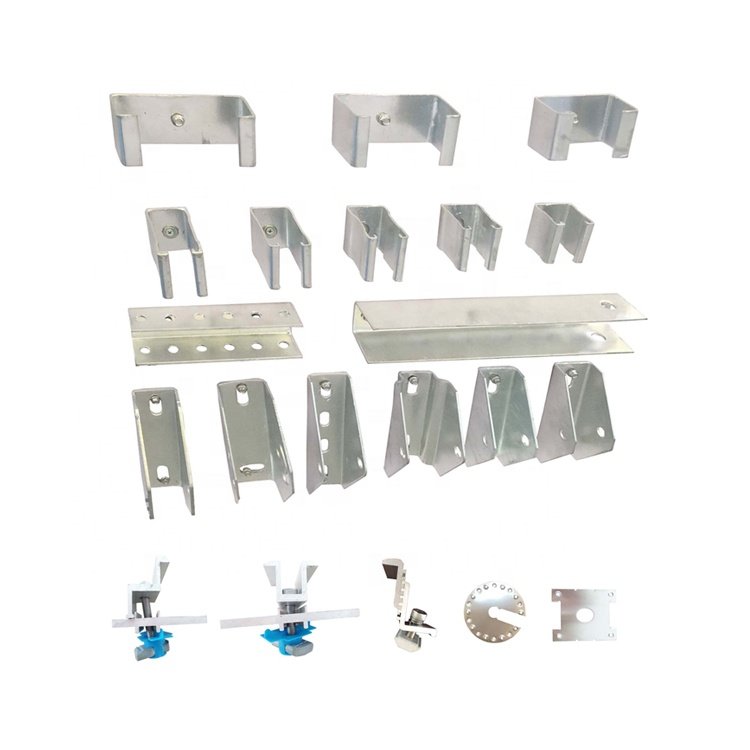 OEM China Factory Roof Clamp Aluminum Mounting Solar Panel Mounting System Mid Clamp