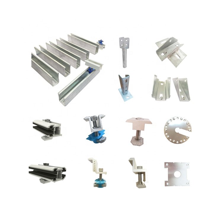 OEM China Factory Roof Clamp Aluminum Mounting Solar Panel Mounting System Mid Clamp