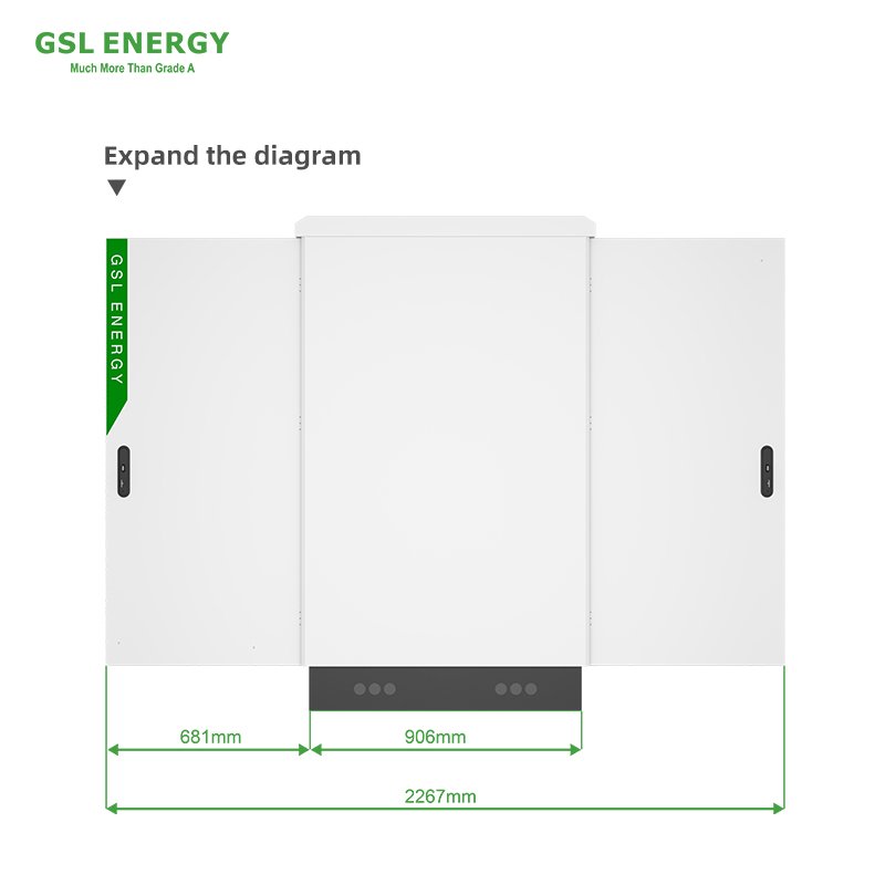 GSL ENERGY High Voltage Industrial Commercial Energy Storage Systems OEM Lithium Ion LIFEPo4 Batteries Hybrid On-Off HV Battery