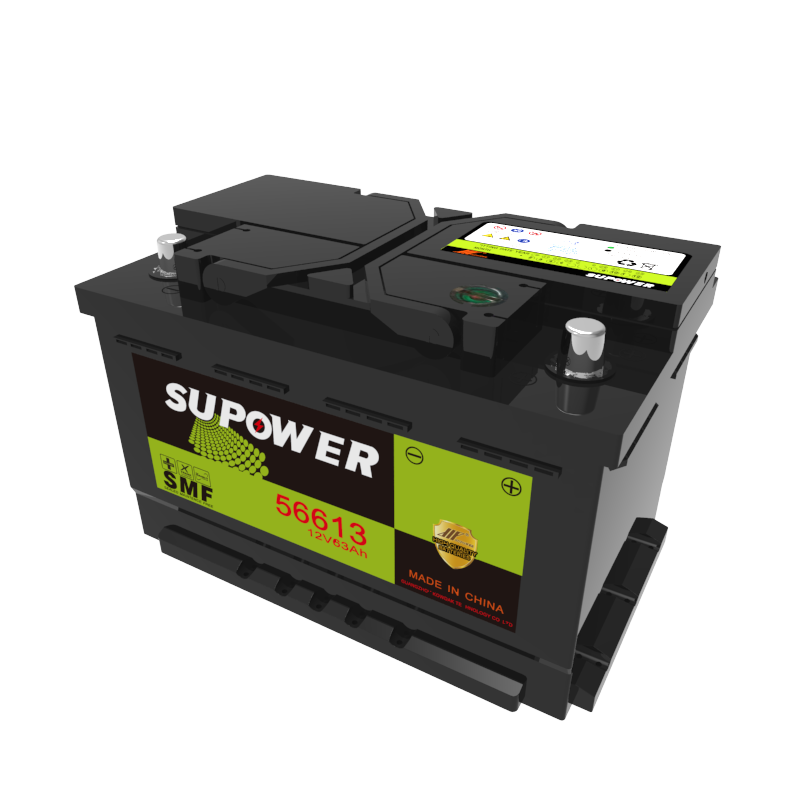 12V 63Ah lead acid battery OEM car maintenance-free battery SUPOWER DIN63 56613