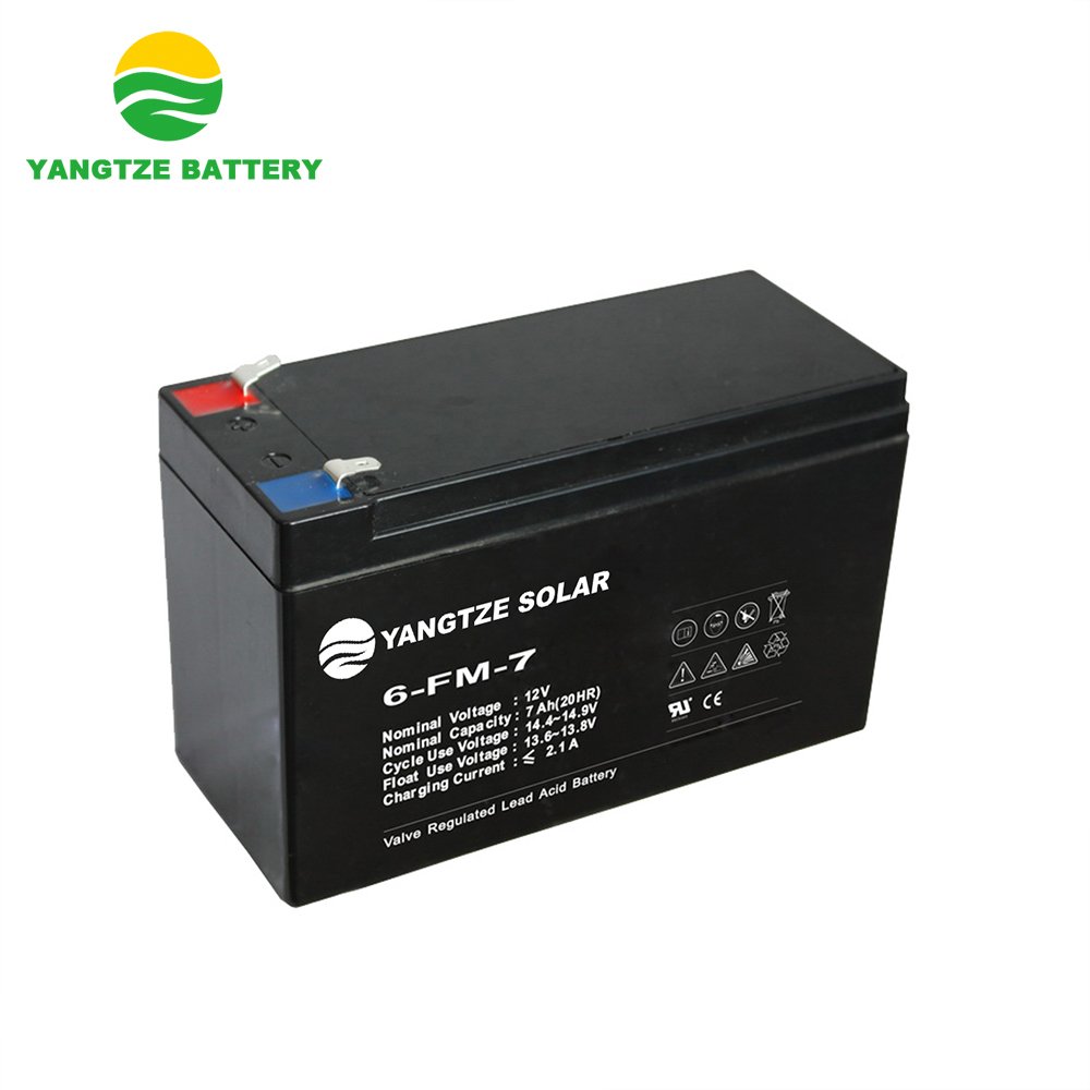 Long Life Free Maintenance Lead Acid 12 v 7 ah battery