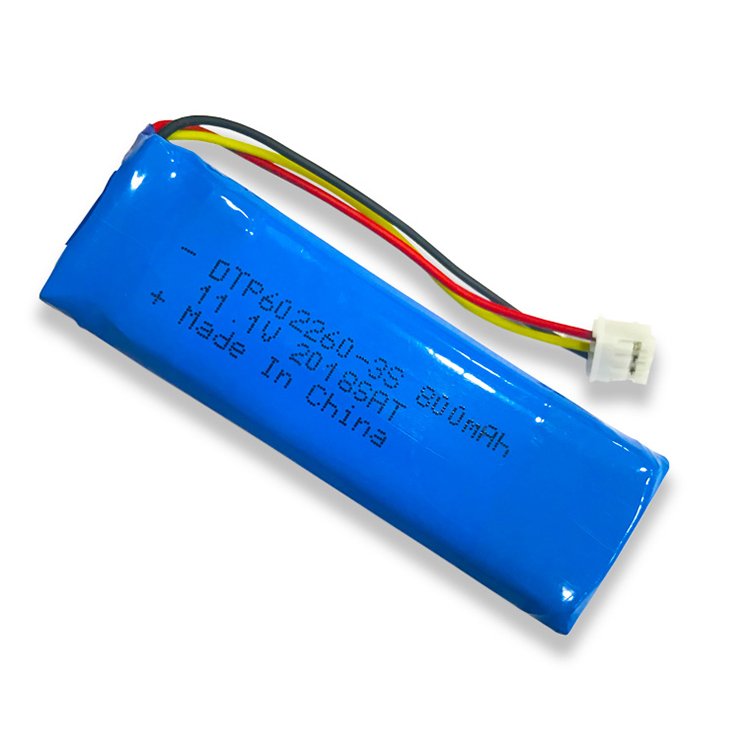 Li polymer battery akku 11.1v 800mah lipo battery dtp602260-3S lithium li ion battery packs manufacturer