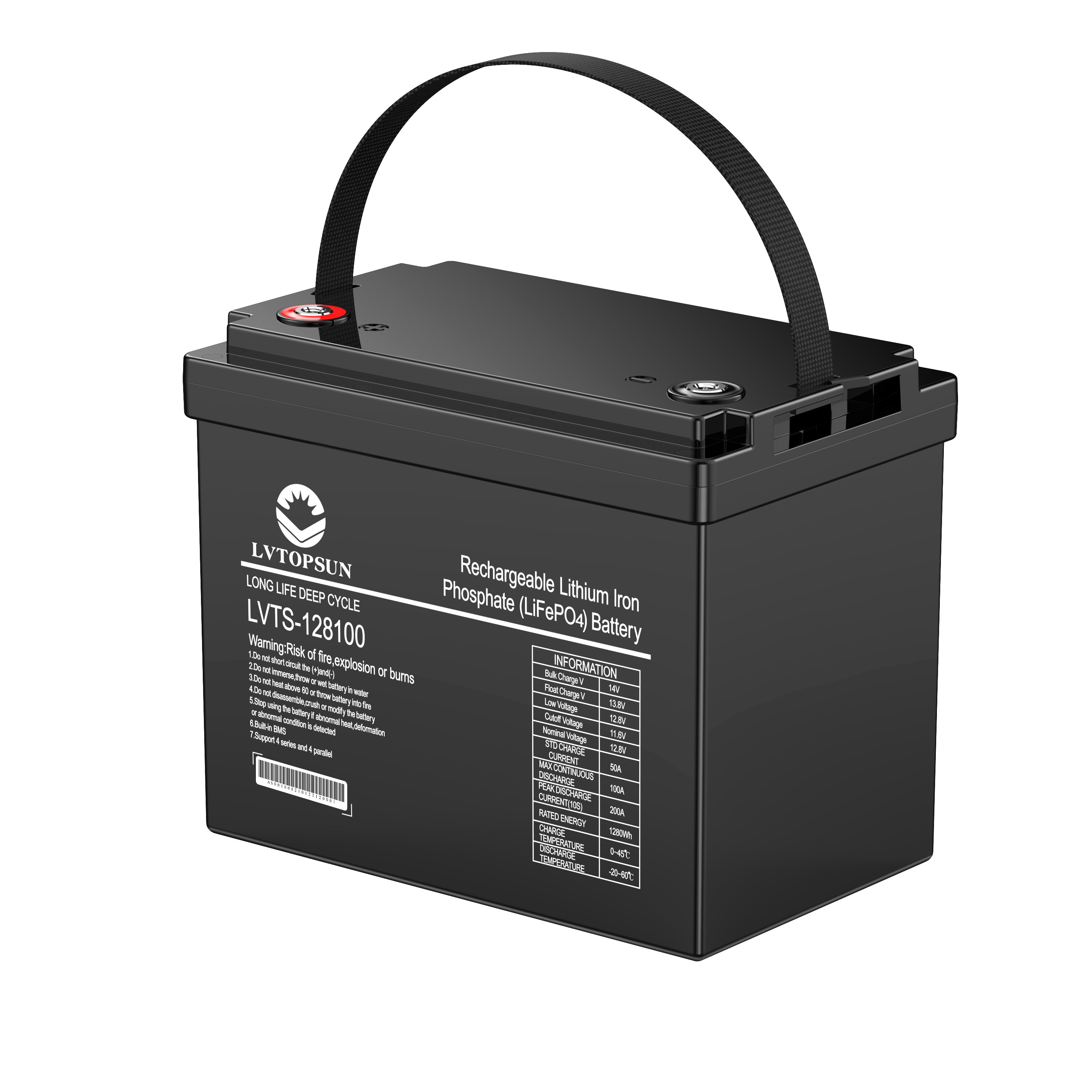 Customization 12v 100ah 200ah 300ah Lithium Battery replace Lead-acid Batteries Camping RV 12.8v 100ah LIFEPO4 battery