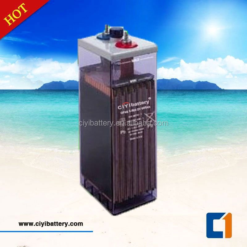 Recharagle lead acid battery OPZS 2v 600ah battery