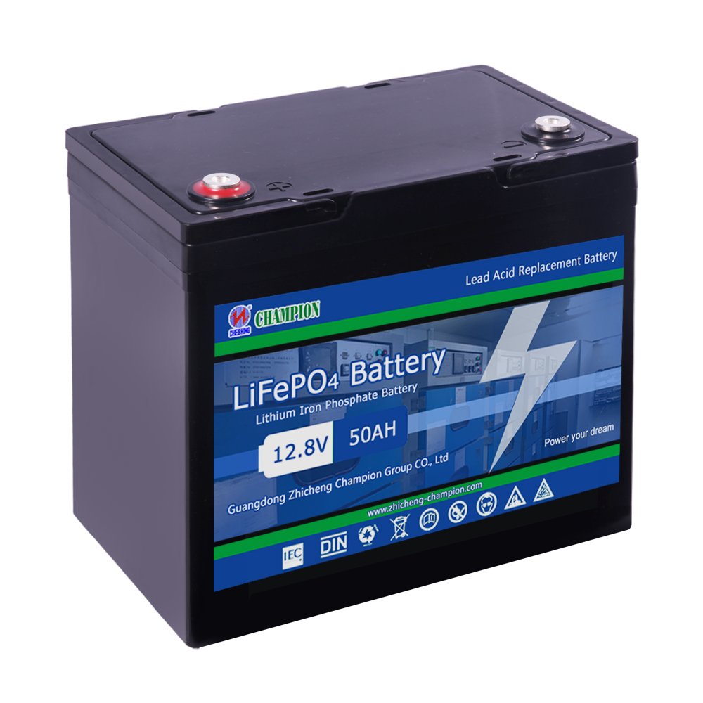 Champion solar Lithium iron batteries 12.8v lead acid replacement battery 50AH lifepo4 battery for energy storage system