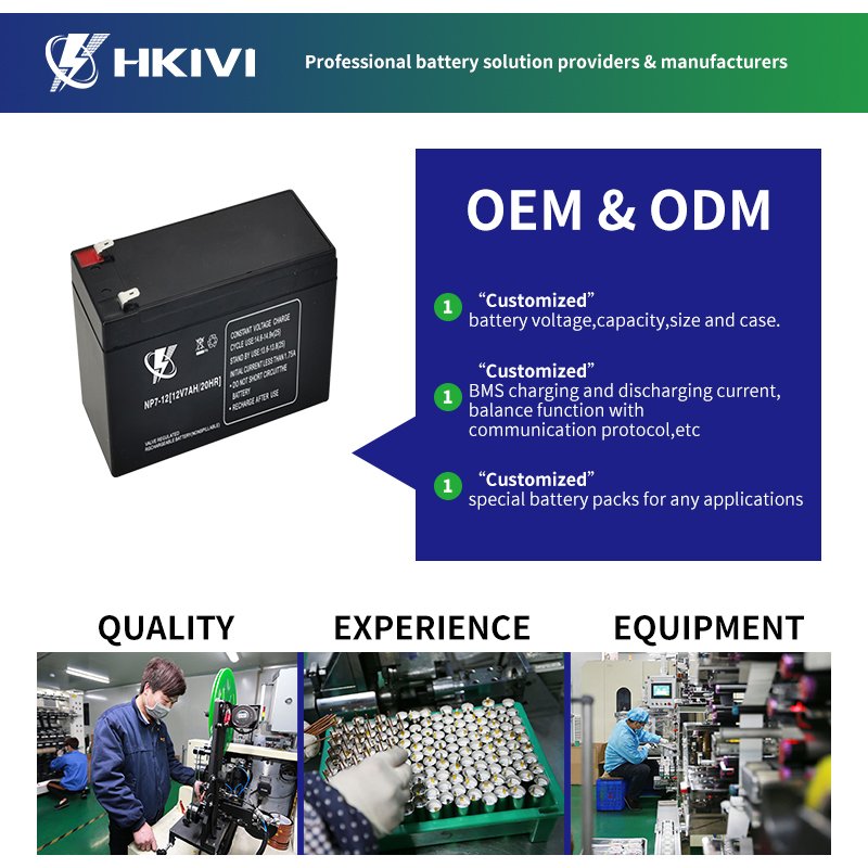 HKIVI lead acid batteries Deep Cycle Vrla Battery 12V 17Ah Sealed Lead Acid Solar Gel Rechargeable Battery