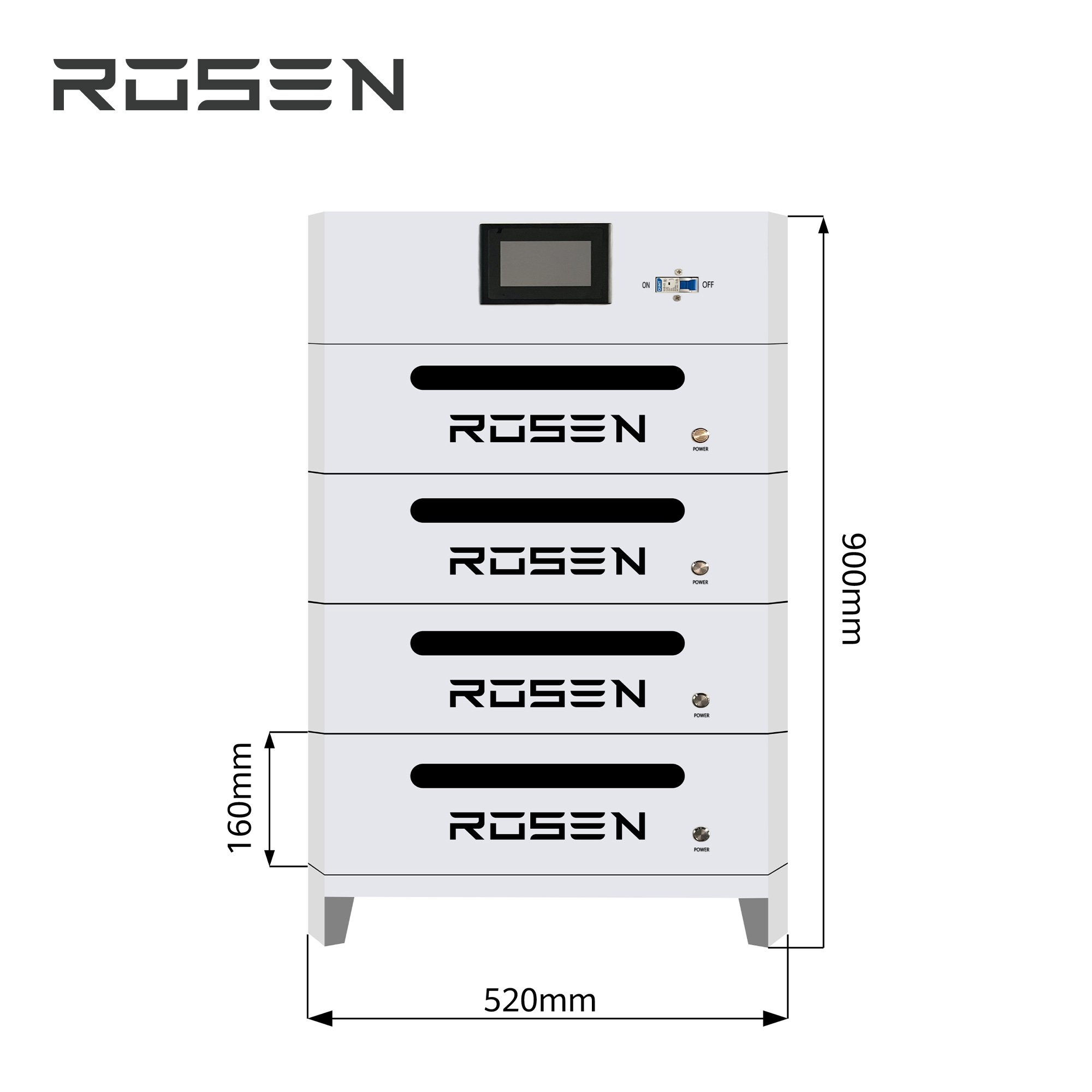 Rechargeable Batteries 51.2v 200ah 400ah 600ah Lithium Ion Battery Lithium Lifepo4 Battery
