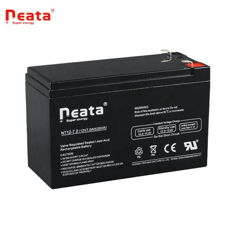 Neata deep cycle gel 12v 7ah lead acid MF 8ah 9ah 10ah 12ah sealed lead acid battery rechargeable 12 volt