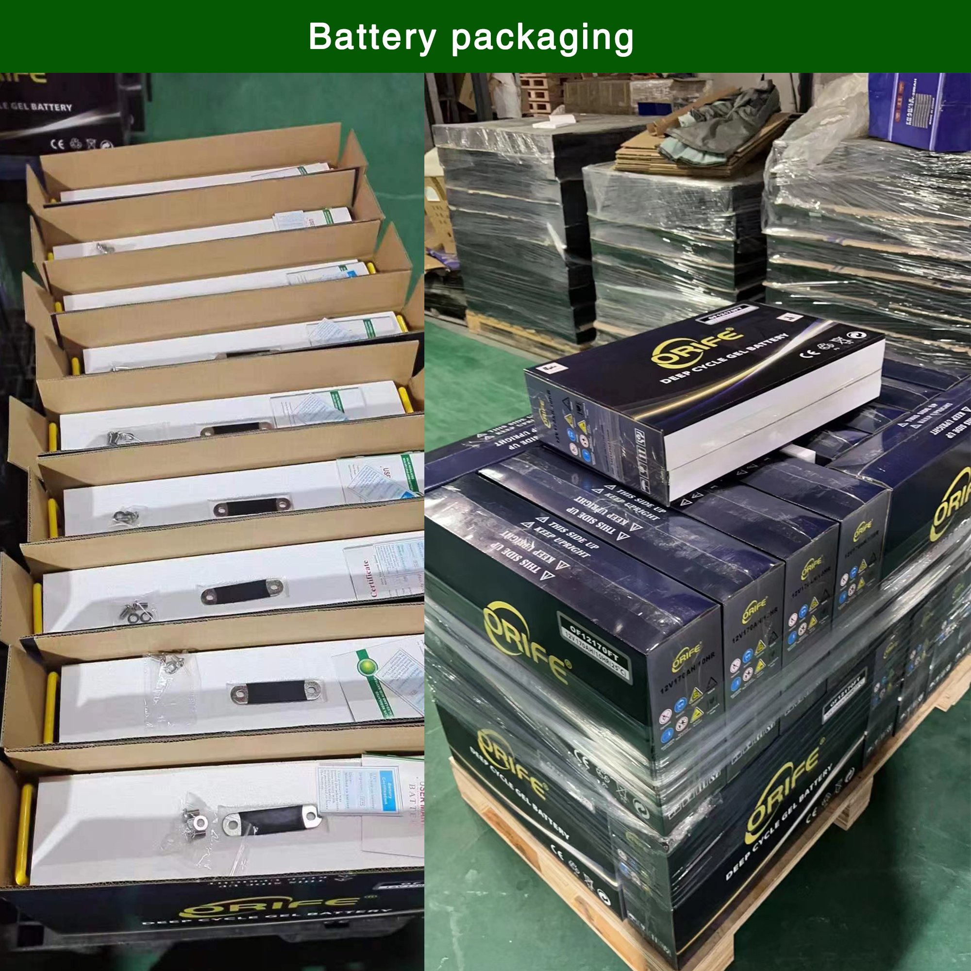 Factory OEM accumulator sealed lead acid 12v 200ah front terminal battery case