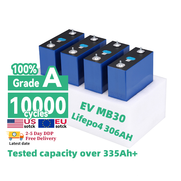 EU US Stock Grade A Brand New EV 3.2v 280Ah 306Ah 314Ah Lifepo4 Prismatic Battery Cell MB30 MB31 Lithium Ion Batteries For Solar