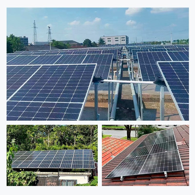 Hybrid Home Solar Energy System 110v 220v Inverter 1kw to 30kw Capacity Mono Solar Panel for Home Use