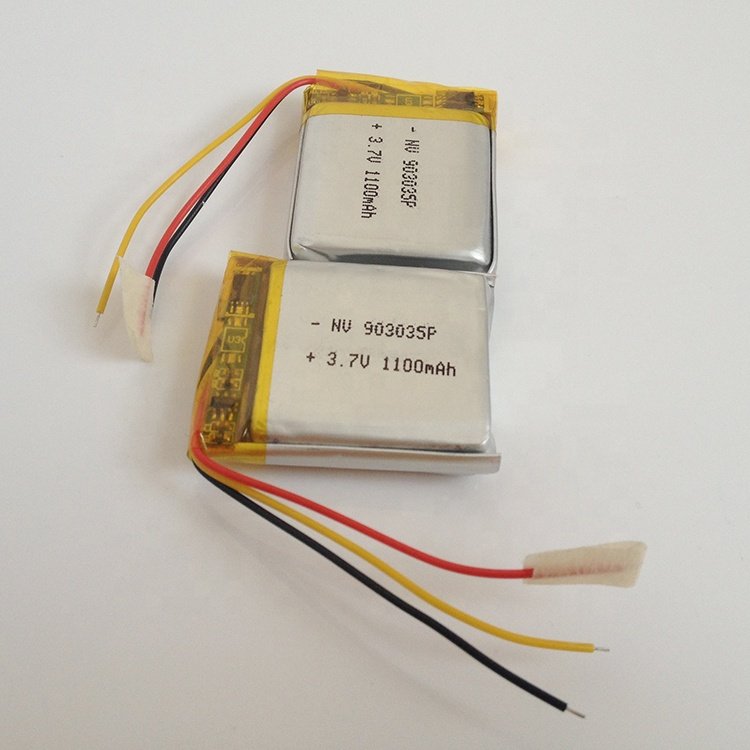 Hot selling smart watch lipo lithium battery 903035 3.7v 1000mah lithium-polymer batteries