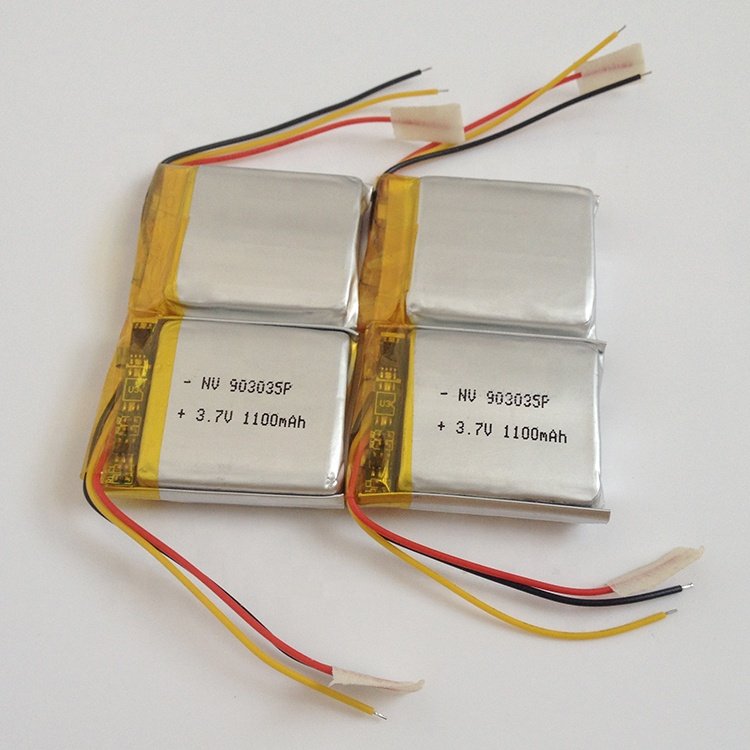 Hot selling smart watch lipo lithium battery 903035 3.7v 1000mah lithium-polymer batteries