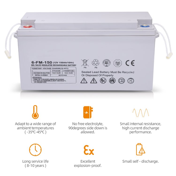 China manufacturer customized solar energy system kit rechargeable 100ah 120ah 150ah 12v solar lead acid batteries