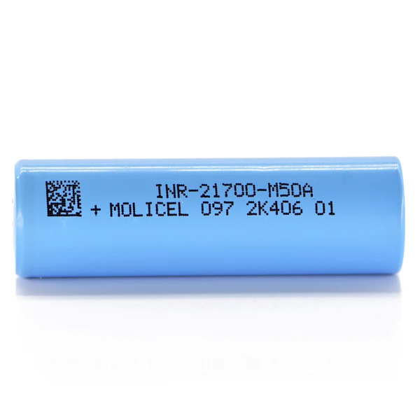 Original MOLICEL INR21700 M50A 3.7V 5000mAh Rechargeable Li-ion Power 21700 3C Lithium Ion Batteries Made in taiwan