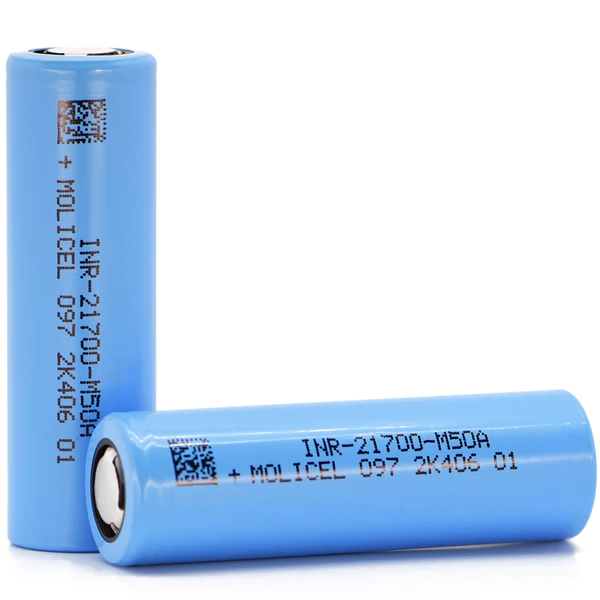 Original MOLICEL INR21700 M50A 3.7V 5000mAh Rechargeable Li-ion Power 21700 3C Lithium Ion Batteries Made in taiwan