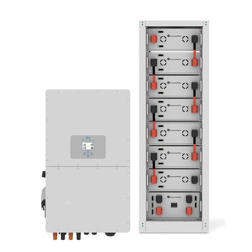 High Efficiency Deye Inverter 50KW 100KW Solar Power System With Battery