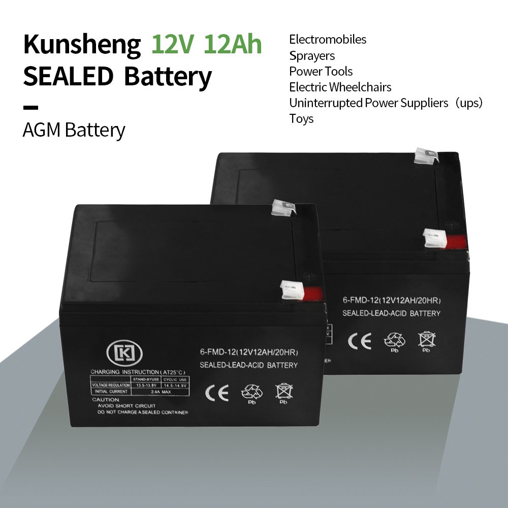 12 Volt 12ah 20HR Maintenance-Free Battery 12V 3.0KG Sealed Lead Acid Batteries