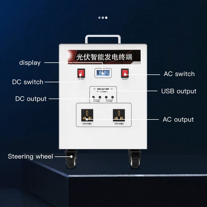 Whole House 220V 1000W 2000W Portable Solar Power Generator Running Solar Power System for Home solar systems