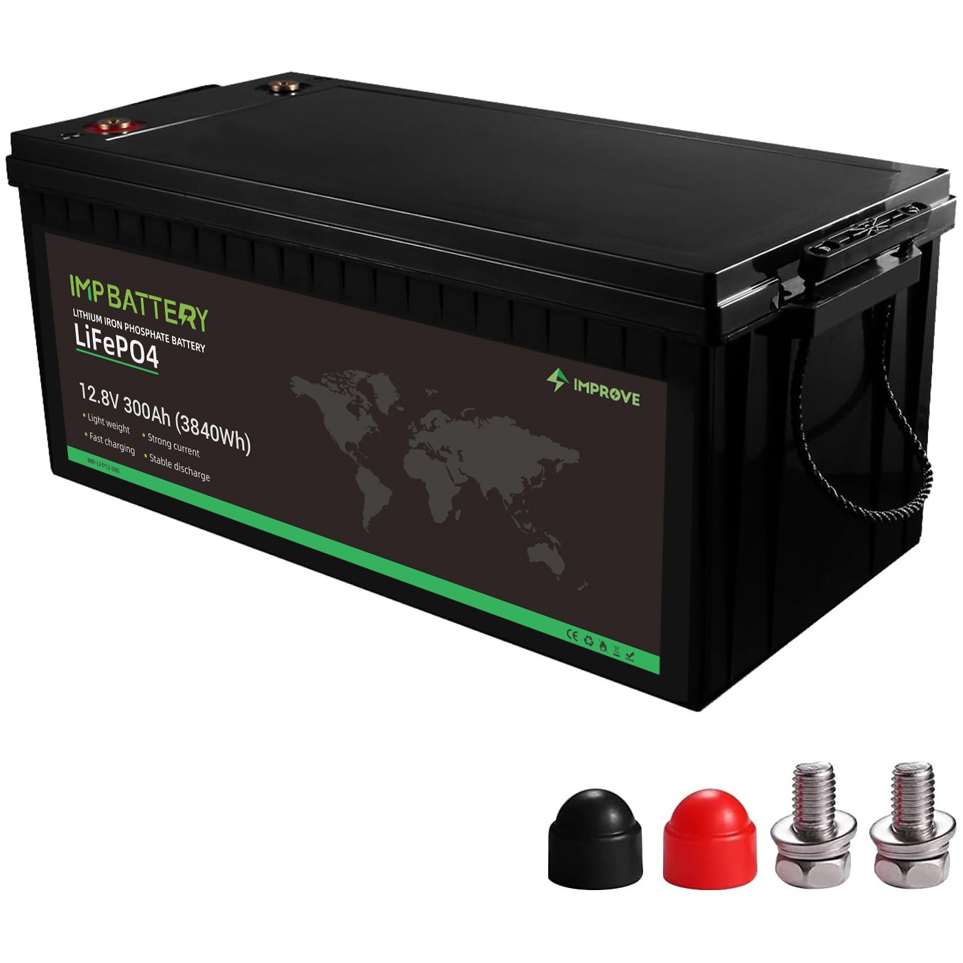 IMPROVE shenzhen lithium ion battery 24V12v 100ah battery 12v lifepo4 LFP lithium bateria solar 12v 105ah
