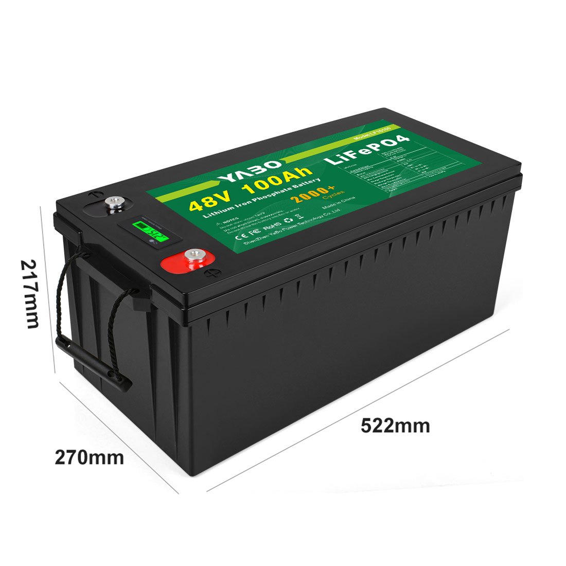 Factory Rechargeable Energy Storage Deep Cycle 12V 24V 48V 51.2V Lithium Ion Battery Lifepo4 100Ah