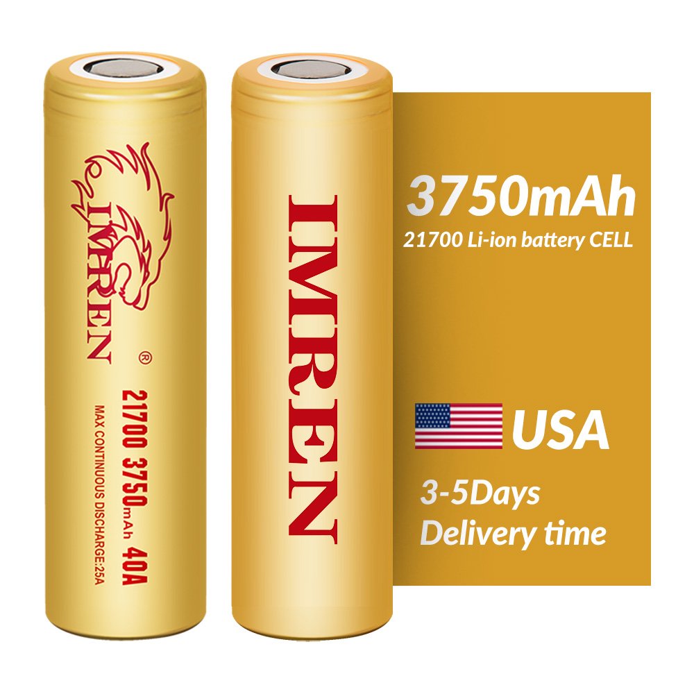 21700 3.7V 3750Mah 40A Lithium Li-Ion Battery Cell 21700 Battery 5000Mah