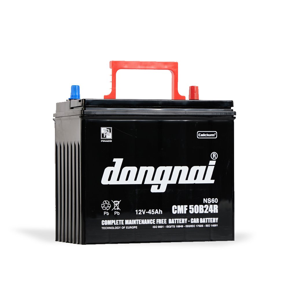 CMF 50B24R High Quality 12V-45Ah Lead Acid Automotive Car Battery Sealed Type Dongnai Maintenance Free Made in Vietnam