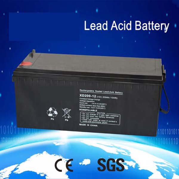 Rechargeable Deep Cycle Sealed Lead Acid Storage Battery 12V250ah Longest Lifespan Lead acid Battery Solar Battery